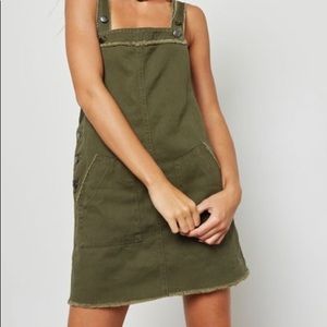 Forever21 Green Overall Dress